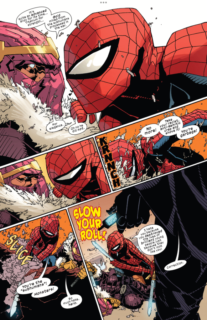 Spider-Man responds against antisemitism in Non-stop Spider-Man #4 (2021)